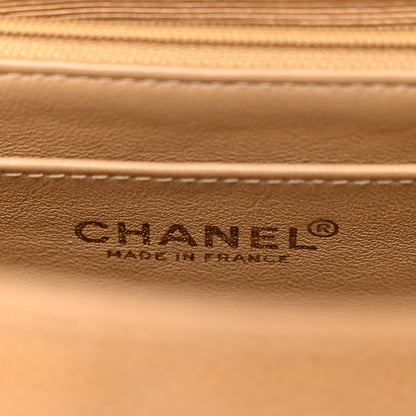 Chanel Caviar Quilted Jumbo Single Flap Beige 6 of 10