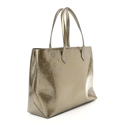 Louis Vuitton Vernis Wilshire MM Gris Art Deco 3 of 11