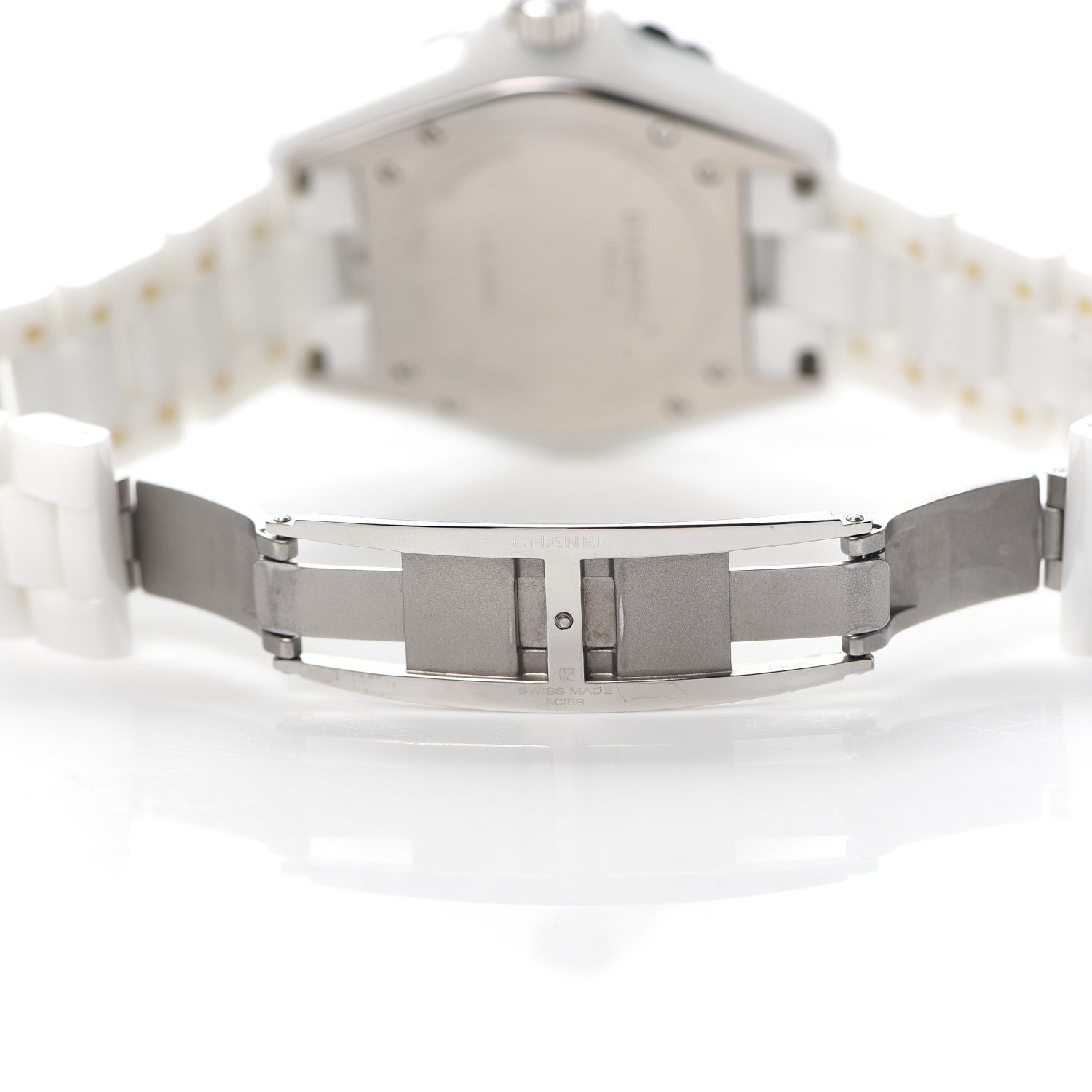 Chanel Stainless Steel Ceramic 38mm J12 Automatic Watch White 5 of 6