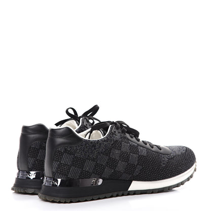 Louis Vuitton Calfskin Damier Run Away Sneakers 8.5 Graphite 4 of 7