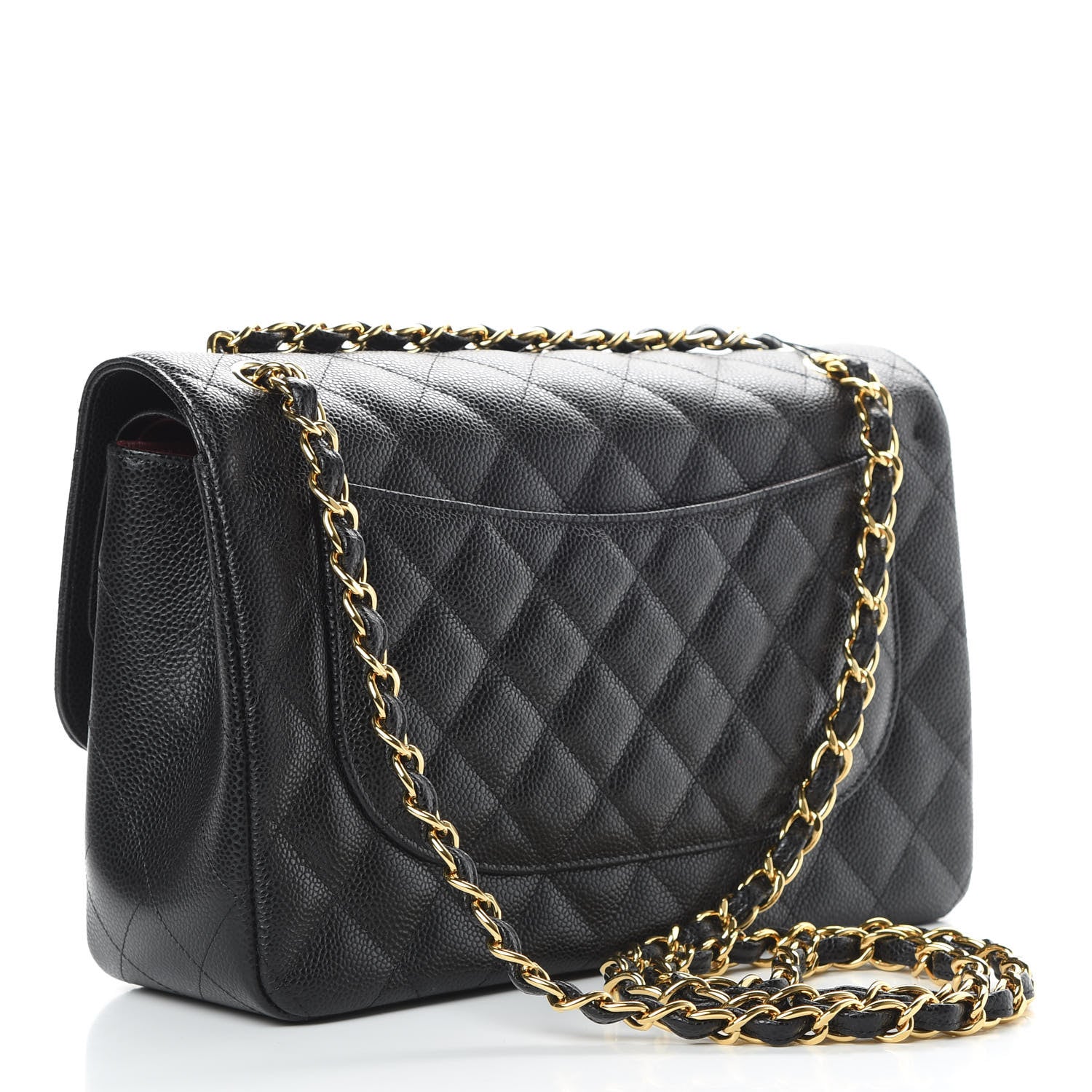 Chanel Caviar Quilted Jumbo Double Flap Black 3 of 11