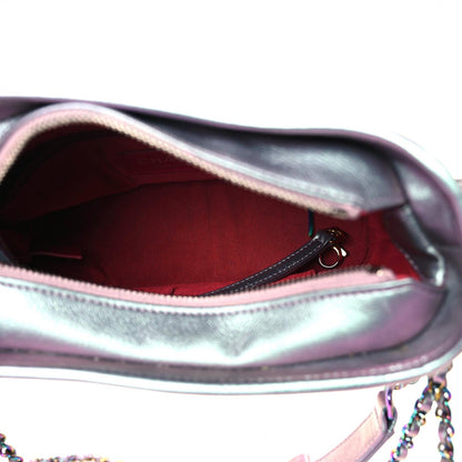 Chanel Iridescent Lambskin Calfskin Quilted Small Gabrielle Hobo Light Purple 5 of 16
