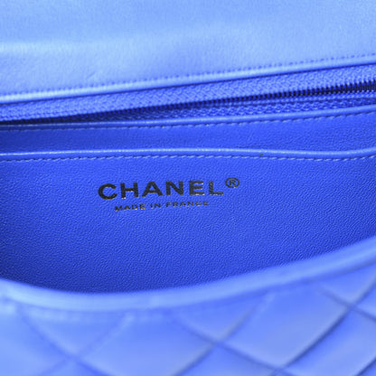 Chanel Lambskin Quilted Mini Rectangular Flap Blue 5 of 10