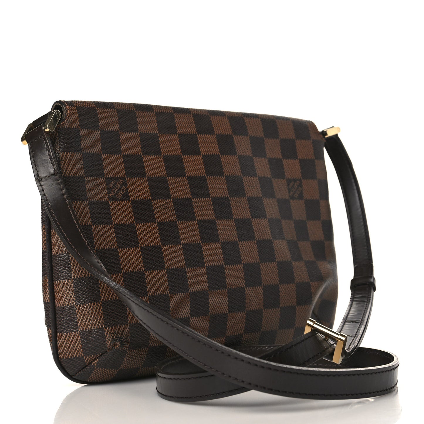 Damier Ebene Musette Tango Long Strap