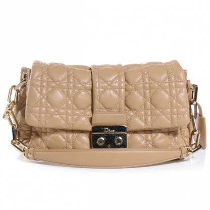 Christian Dior Lambskin Cannage New Lock Flap Beige 1 of 8