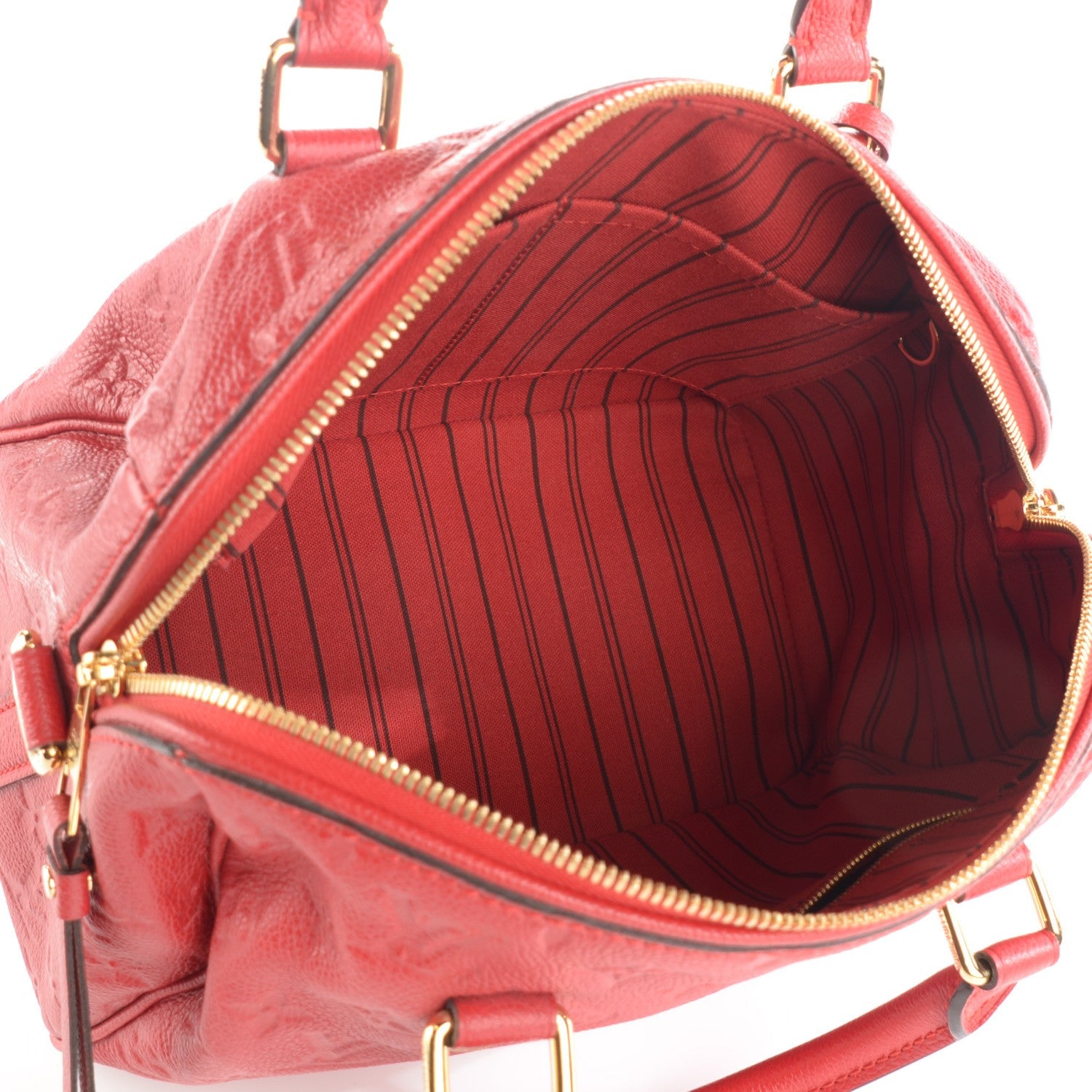 Louis Vuitton Empreinte Speedy Bandouliere 25 Rouge 5 of 7