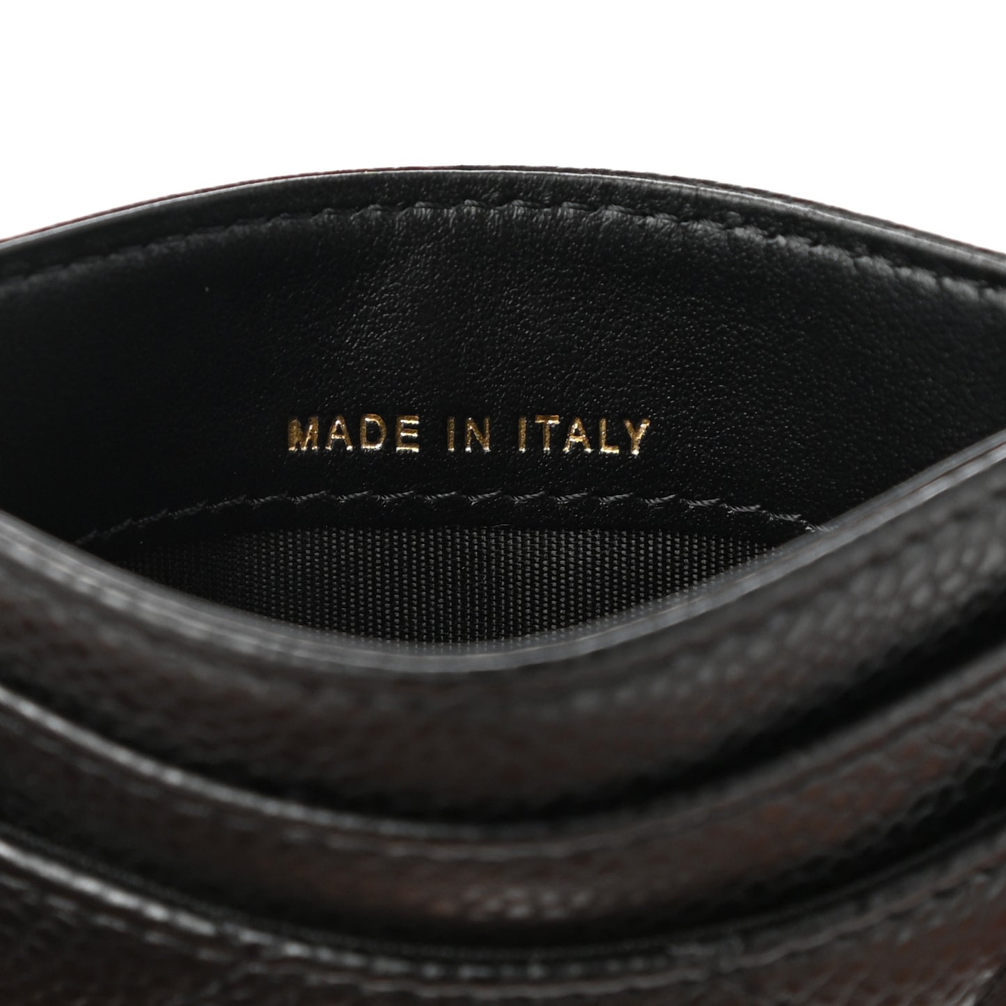 Caviar Quilted Boy Card Holder Black