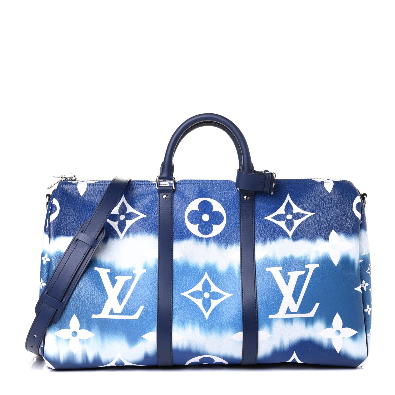 Louis Vuitton Monogram Escale Keepall Bandouliere 50 Blue 1 of 4