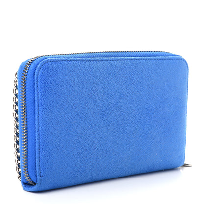 Stella McCartney Shaggy Deer Falabella Zip Around Wallet Blue 3 of 8