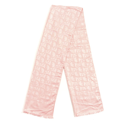 Christian Dior Silk Wool Oblique Scarf Pink 2 of 3
