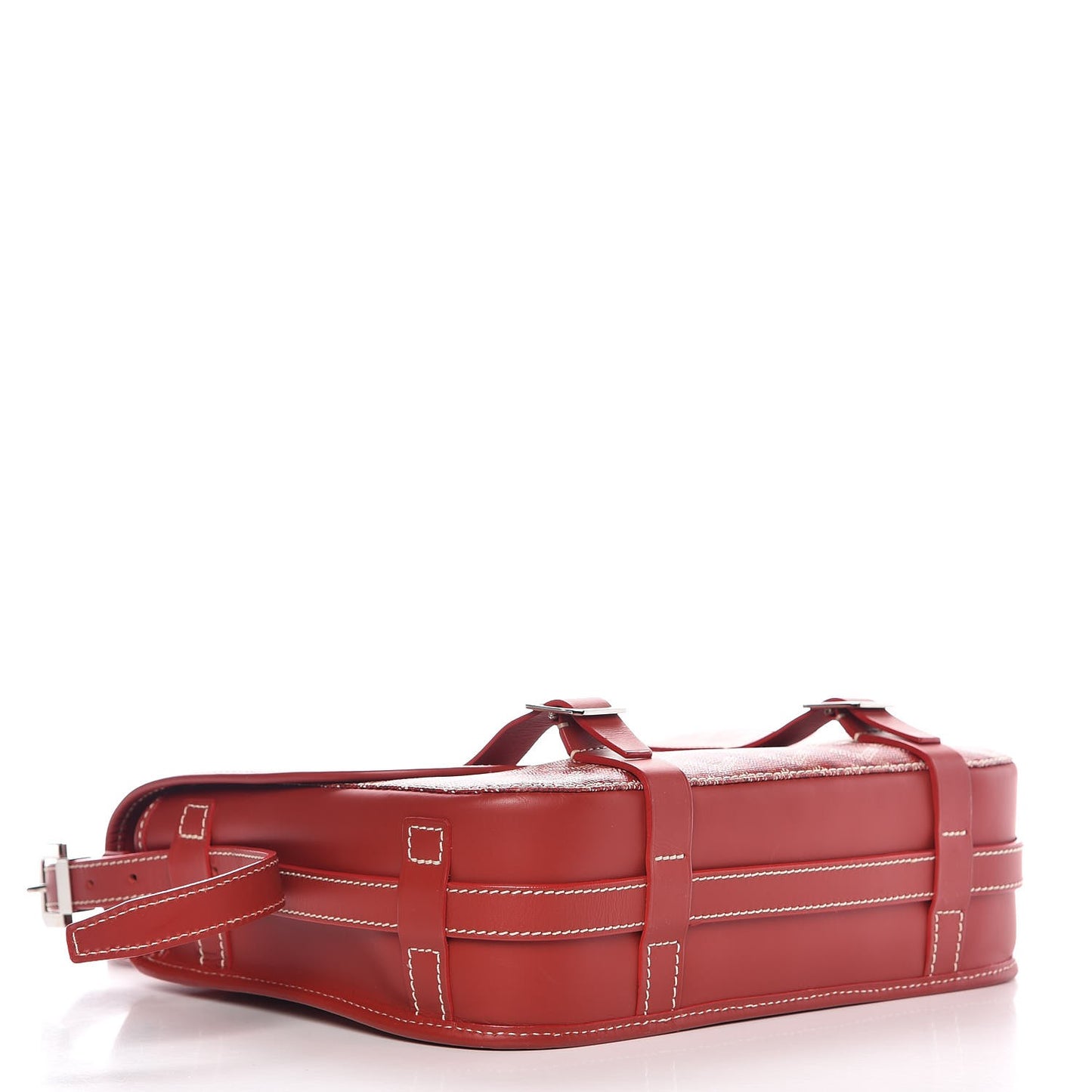 Goyardine Belvedere MM Messenger Bag Red