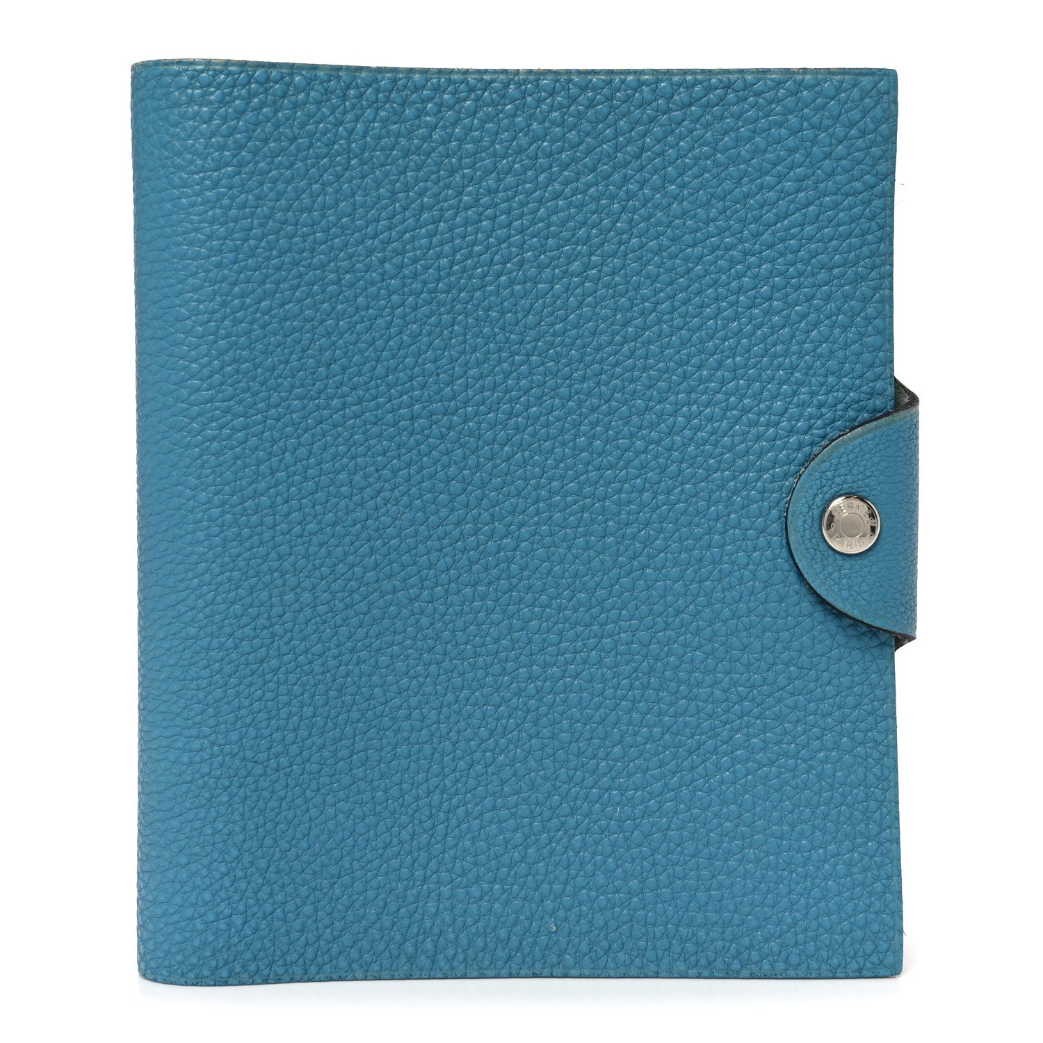 Hermes Togo Ulysse PM Notebook Cover Blue Jean 1 of 6