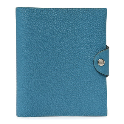 Hermes Togo Ulysse PM Notebook Cover Blue Jean 1 of 6