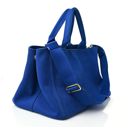 Prada Canapa Logo Tote Cobalto 2 of 10