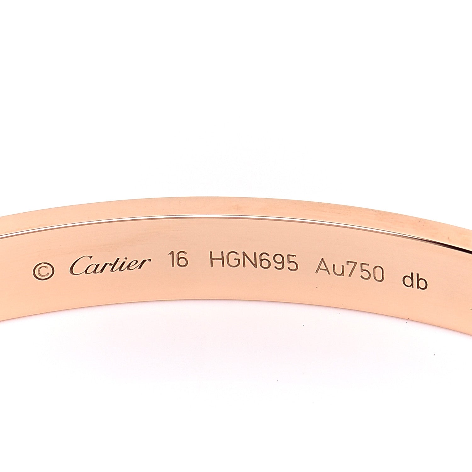 Cartier 18K Pink Gold LOVE Bracelet 16 4 of 7