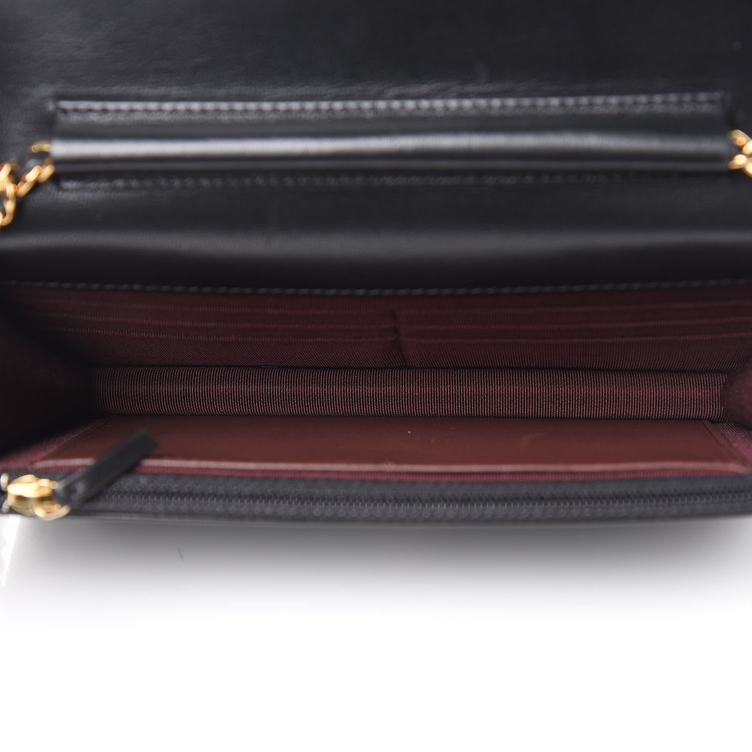Chanel Lambskin Quilted Wallet On Chain WOC Black 5 of 11