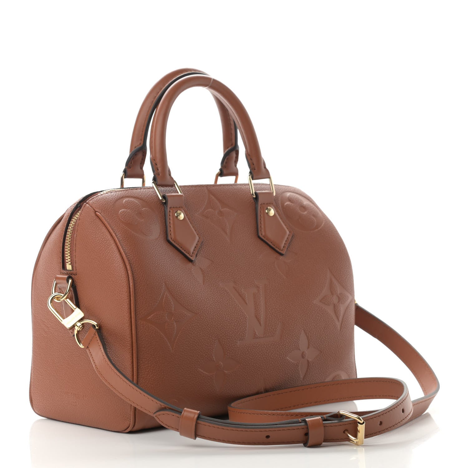 Louis Vuitton Empreinte Monogram Giant Speedy Bandouliere 25 Cognac 3 of 10