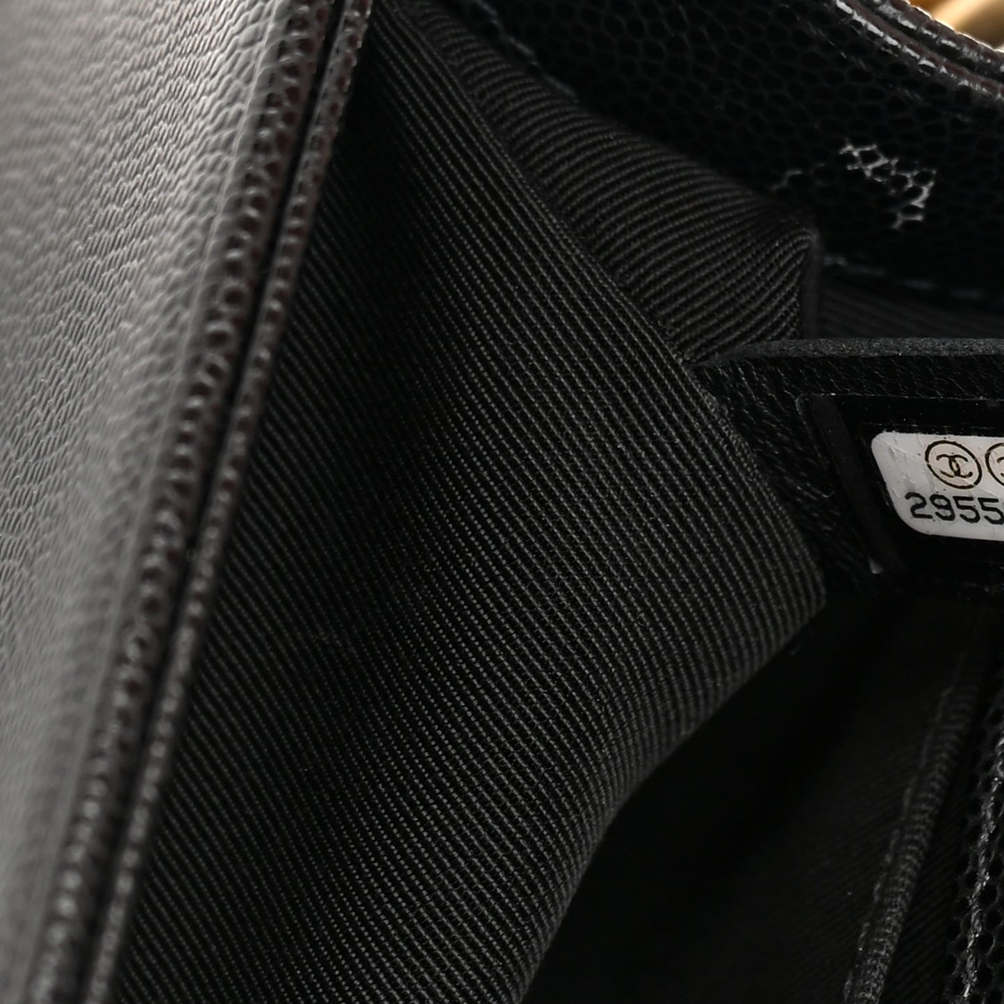 Caviar Quilted Small Boy Flap Black