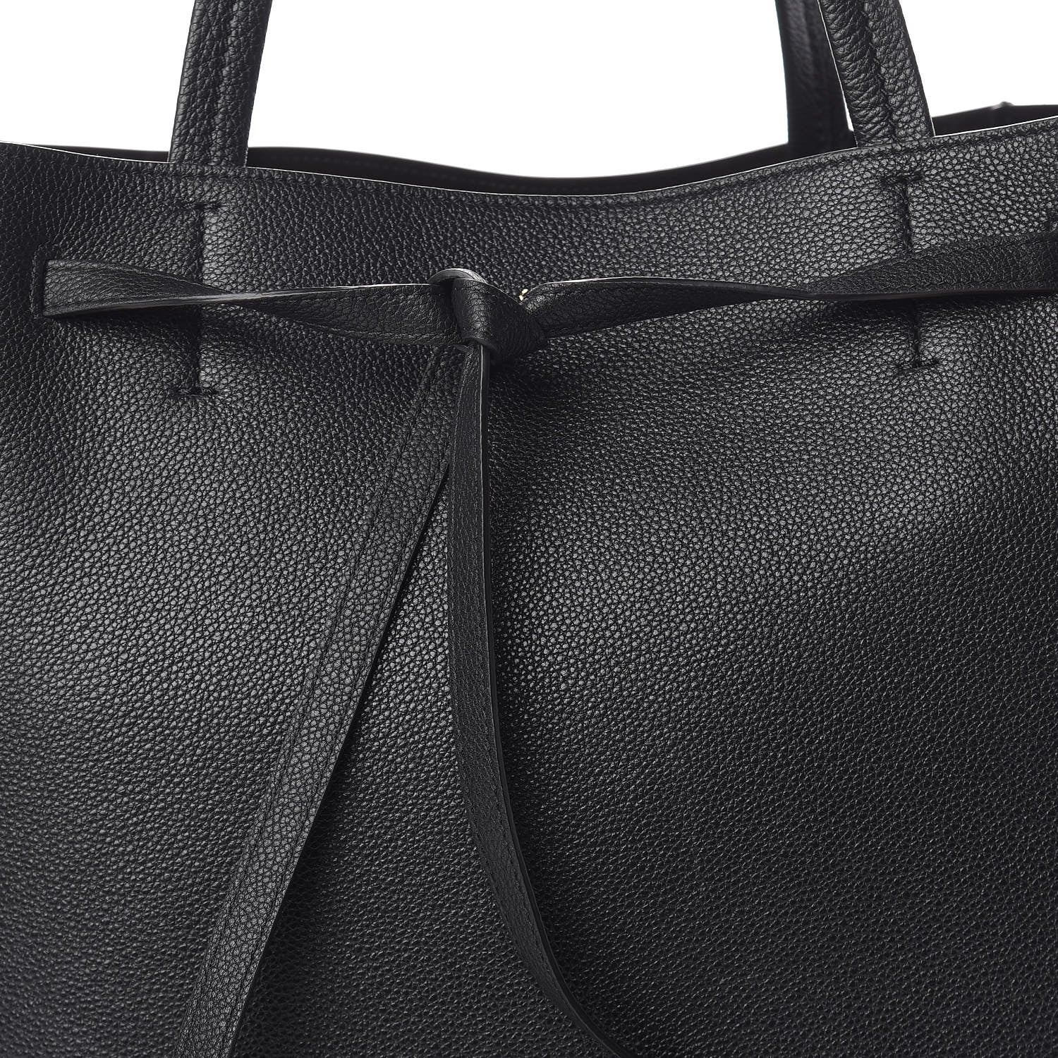 Celine Soft Grained Calfskin Medium Belt Cabas Phantom Black 13 of 13