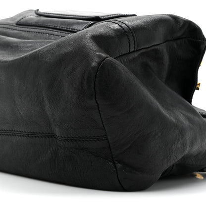 Givenchy Pebbled Calfskin Medium Bolt Stud Pandora Black 9 of 12