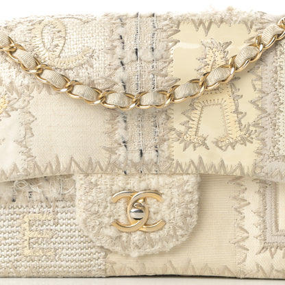 Chanel Tweed Patchwork Medium Single Flap White 8 of 13