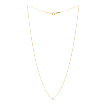 Tiffany 18K Yellow Gold Diamond .17ct Elsa Peretti Diamonds by the Yard Pendant Necklace 3 of 4