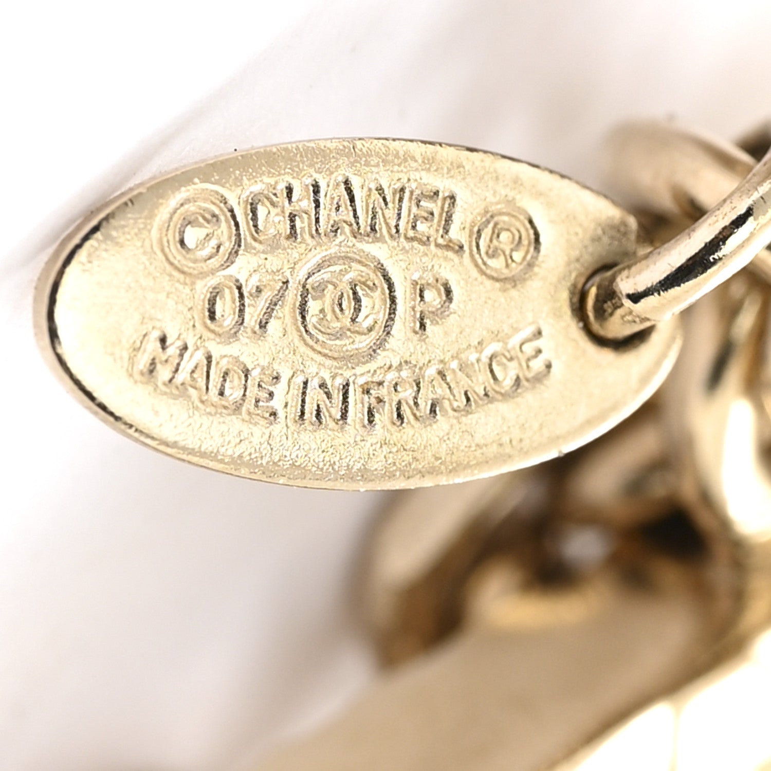 Chanel Metal Multistrand Chain CC Bracelet Gold 4 of 4