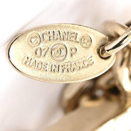 Chanel Metal Multistrand Chain CC Bracelet Gold 4 of 4