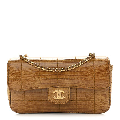 Chanel Lizard Square Quilted Extra Mini Flap Beige 1 of 11