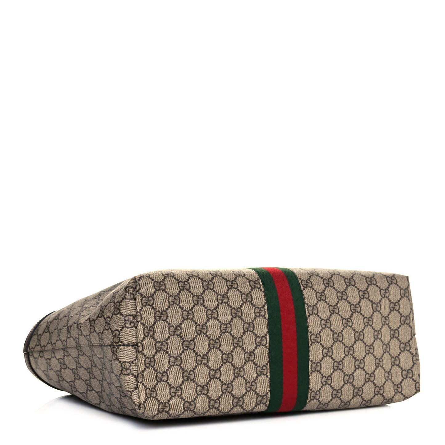 GG Supreme Monogram Medium Ophidia Shopping Tote Brown