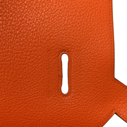 Hermes Taurillon Clemence Jypsiere 34 Orange 18 of 37