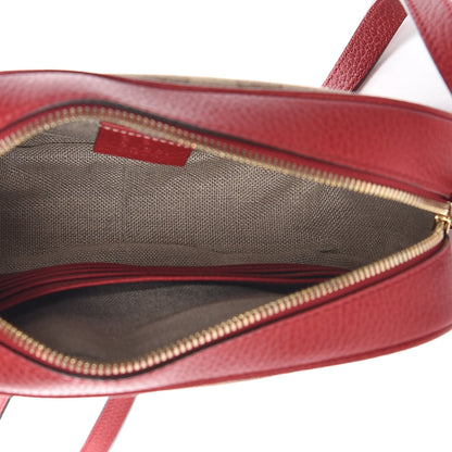 Gucci Monogram Mini Bree Messenger Bag Red 5 of 9