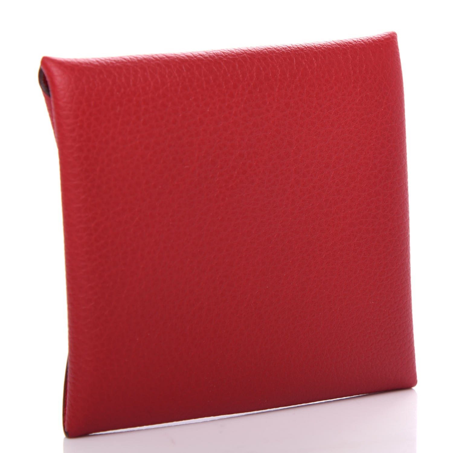 Hermes Evercolor Bastia Verso Coin Purse Rouge Piment Rouge de Coeur 3 of 7