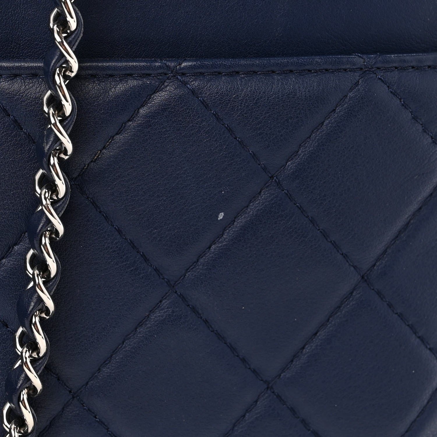 Chanel Calfskin Quilted Ultra Pocket Shopping Tote Navy 11 of 11