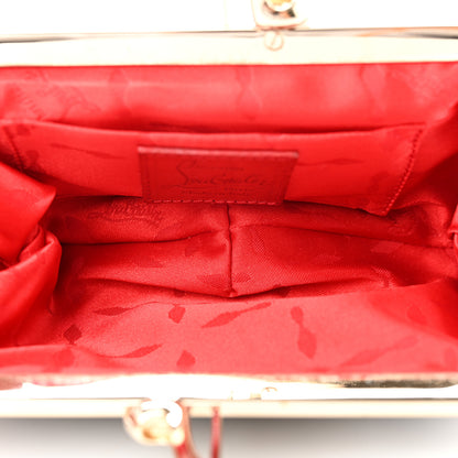 Christian Louboutin Satin Loubi Lula Mini Frame Clutch Black 5 of 6