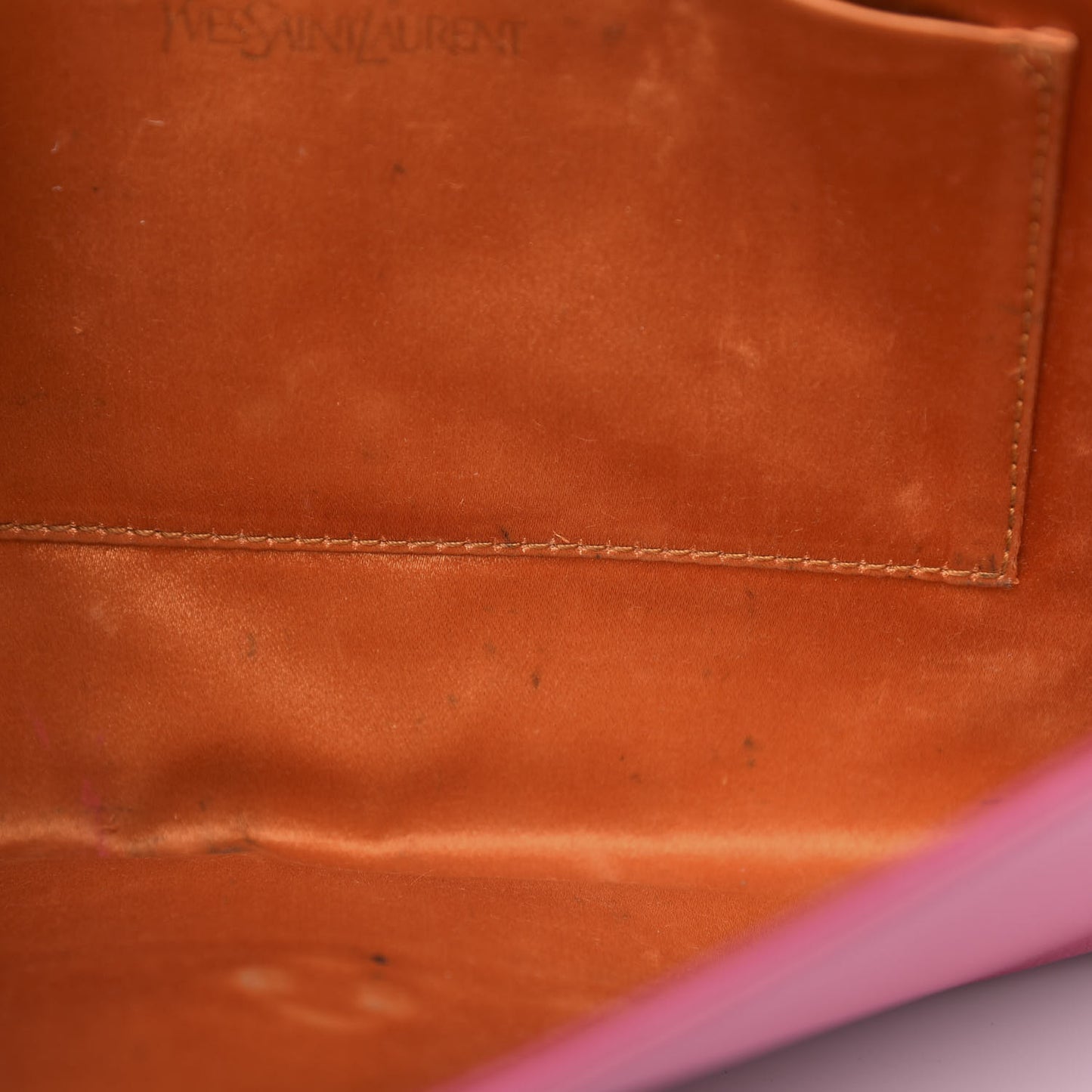 Goatskin Colorblock Belle De Jour Clutch Fuchsia