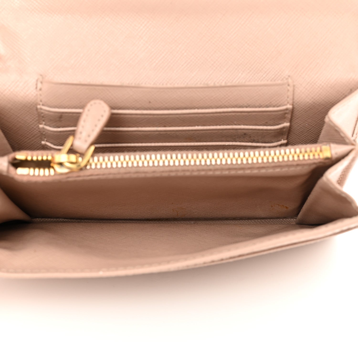 Prada Saffiano Metal Wristlet Wallet Cammeo 5 of 16