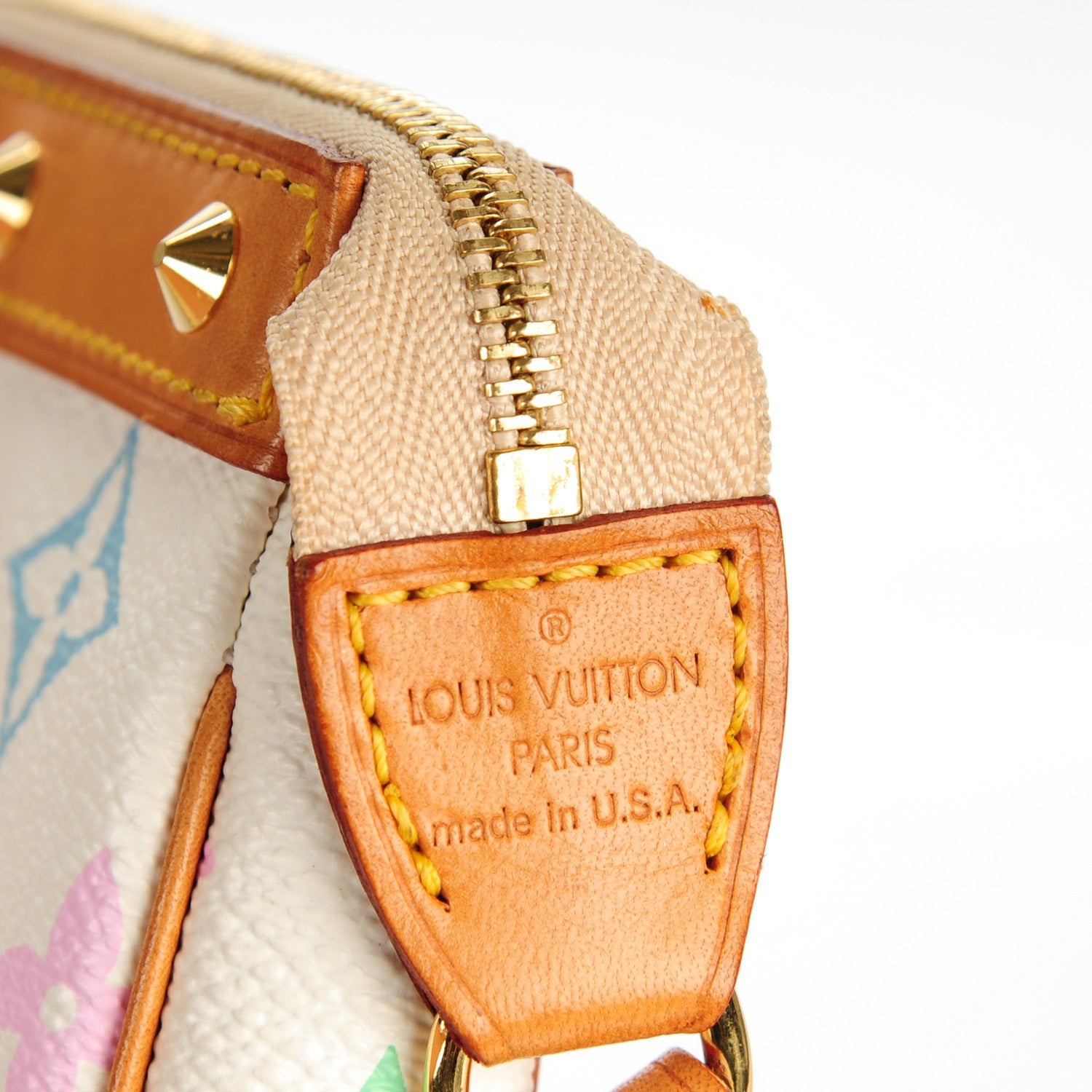 Louis Vuitton Monogram Multicolor Pochette Accessories White 8 of 8