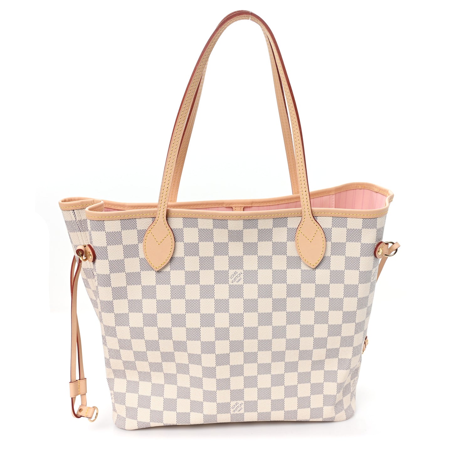 Damier Azur Neo Neverfull MM Rose Ballerine
