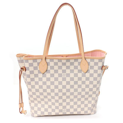 Louis Vuitton Damier Azur Neo Neverfull MM Rose Ballerine 1 of 9
