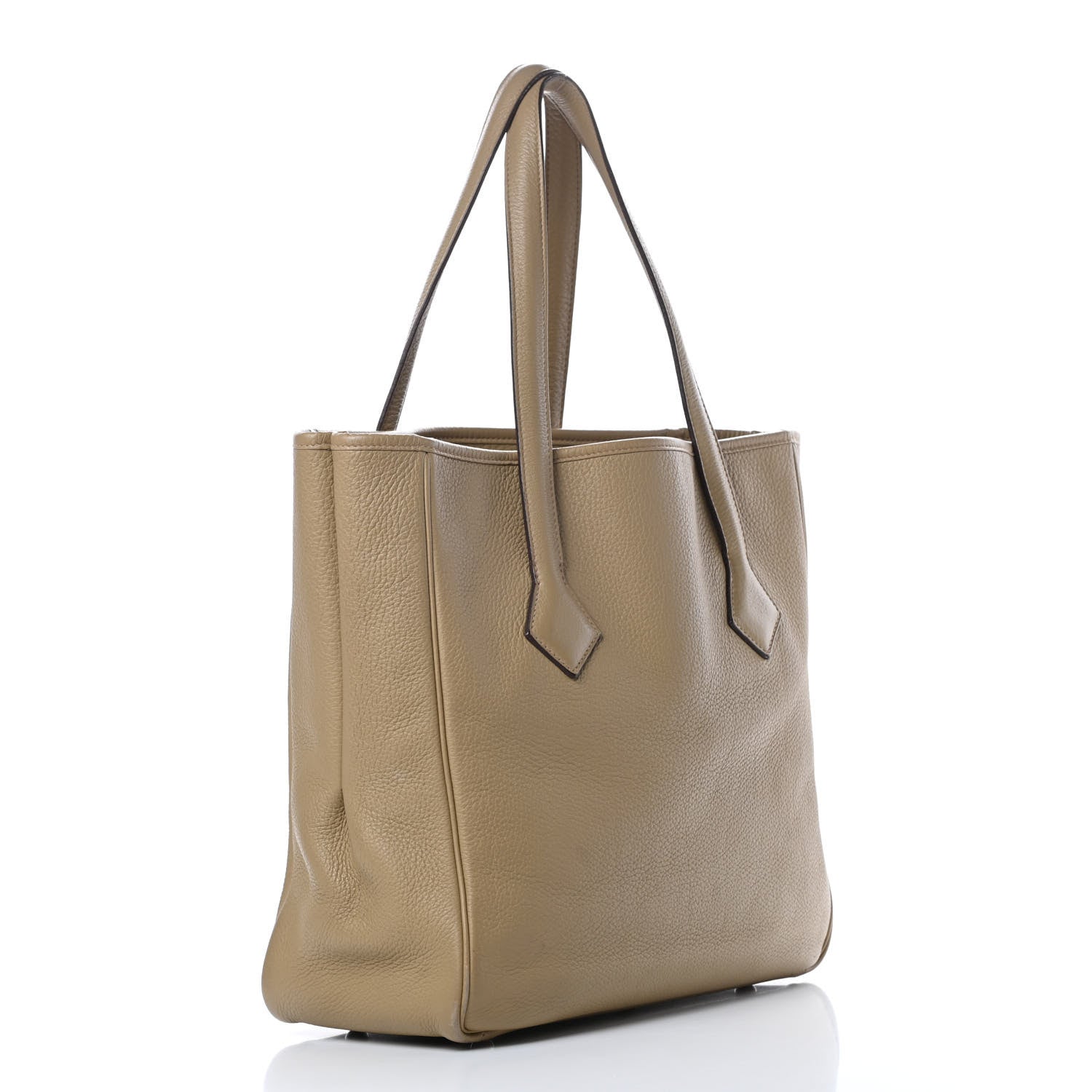 Hermes Taurillon Clemence Victoria II Cabas 32 Camel 3 of 18