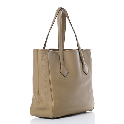 Hermes Taurillon Clemence Victoria II Cabas 32 Camel 3 of 18