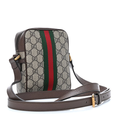 Gucci GG Supreme Monogram Web Mini Ophidia Messenger Brown 2 of 8
