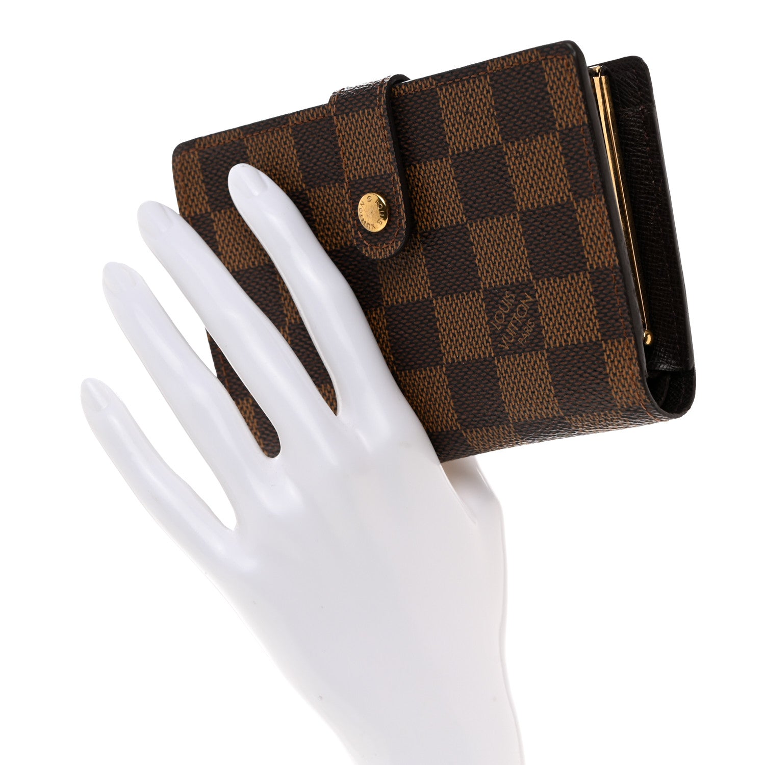 Louis Vuitton Damier Ebene French Purse Wallet 2 of 8