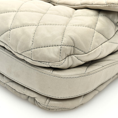 Chanel Lambskin Maxi Quilted Chanel 3 Flap Bag Grey 12 of 16