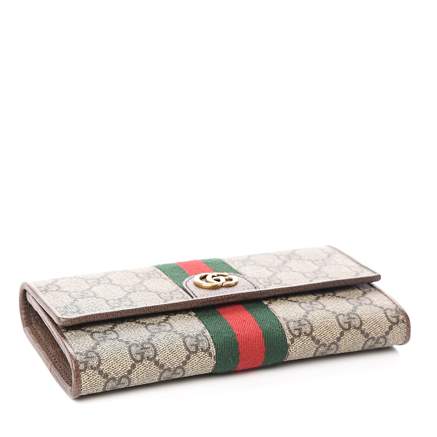 X DISNEY GG Supreme Monogram Web Three Little Pigs Ophidia Continental Wallet Beige New Acero