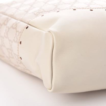 Gucci Guccissima Large Punch Top Handle Tote Off White 9 of 10