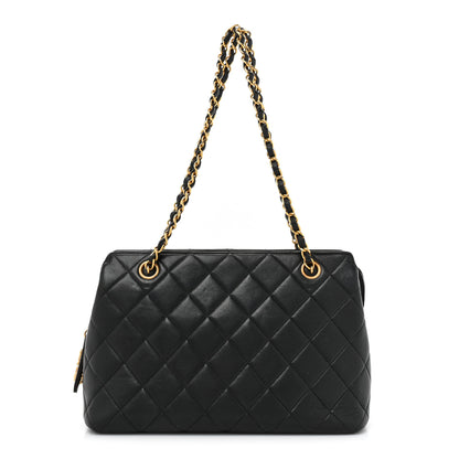 Chanel Lambskin Quilted Shoulder Bag Black 1 of 13