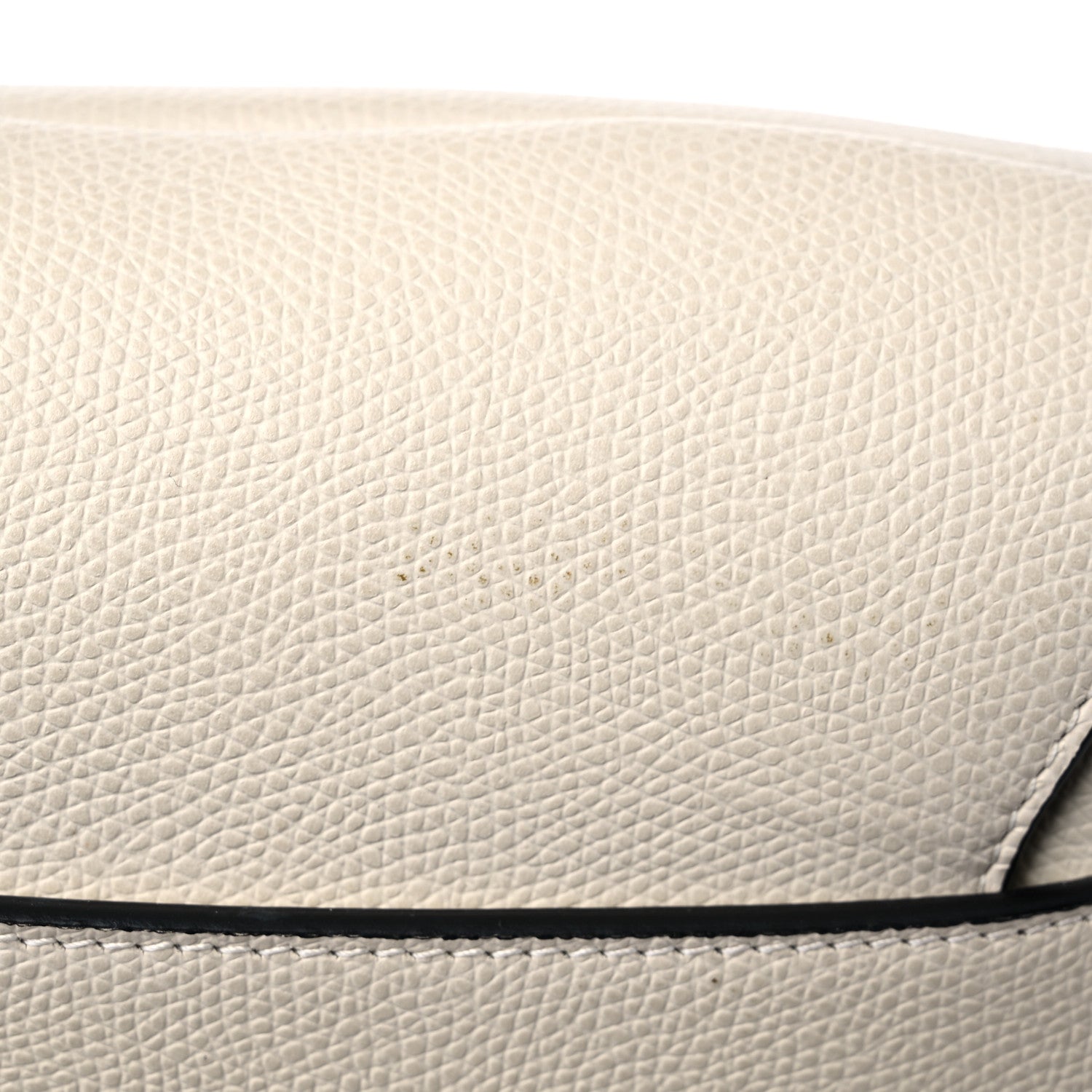 Christian Dior Grained Calfskin Saddle Bag White 12 of 13