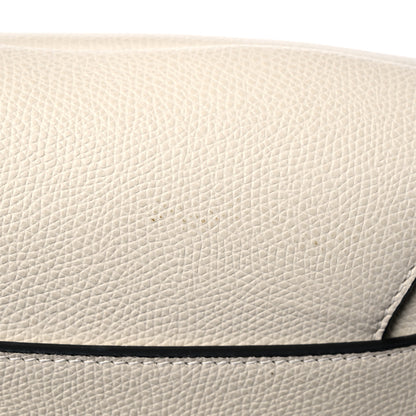 Christian Dior Grained Calfskin Saddle Bag White 12 of 13